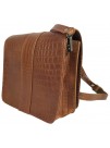 Julia Side Bag Natural Leather Croc