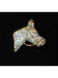 Horse Head With Bridle Brooch