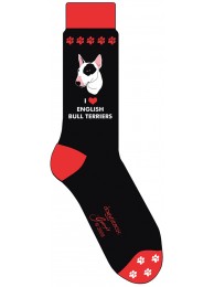 Doggie Sox I Love Bull Terriers