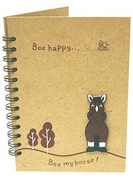 Wooden 'bee My Horse' Notebook Large Was £4.95