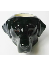 Labrador Face Egg Cup Black
