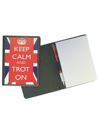 Photo Notebook & Pen Keep Calm Trot On/carry On Riding Set Of 6 (3 Each Design)
