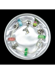 Green Bead Rope Bracelet With Horse Head Charm