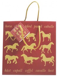 Maroon Horse Gift Bag Small