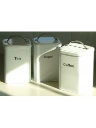 Tea| Coffee And Sugar Tins Clay