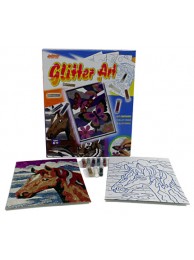 Horse Glitter Art