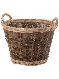 Large Dumpy Two Tone Log Basket