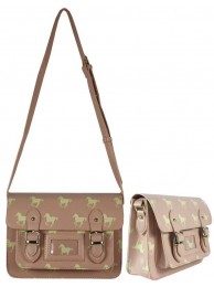Pink Horse Design Satchel Handbag
