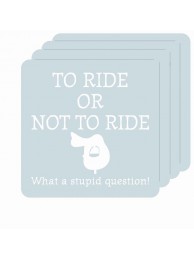 To Ride Or Not To Ride Coaster Blue