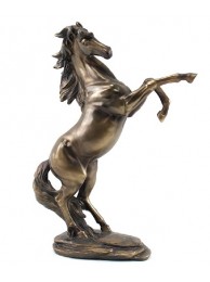 Model Horse Rearing Bronze Colour