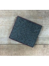 Heritage Leather & Tweed Wallet Brunswick