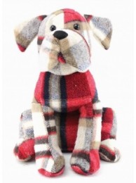 Red Tartan Dog Doorstop