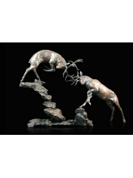 The Challenge Bronze - Large Rutting Stags