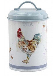 Country Cockerel Tea Canister