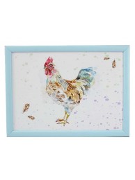 Country Cockerel Laptray