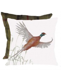 Charlie Pheasant 43cm Square Cushion