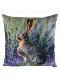 Hare Velvet Cushion