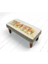 Highland Cattle Footstool Rectangular