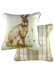Country Hare Piped Cushion