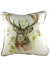 Country Stag Piped Cushion