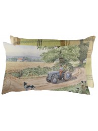 Cushion Making Tracks Tweed Backed