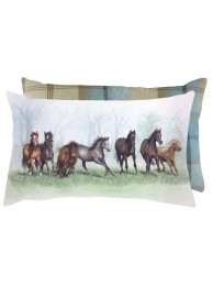 The Magnificent Seven Tweed Backed Cushion