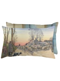 Red Sky At Night Tweed Backed Cushion