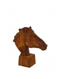 Large Cast Iron Horse Head Bust