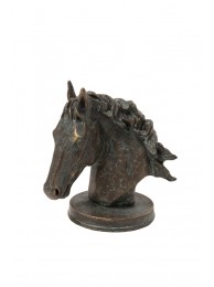 Bronzed Horse Head Bust