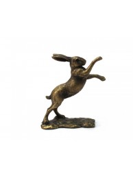 Bronzed Reflections Boxing Hare