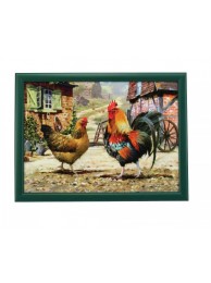 Cockerel And Hen Laptray
