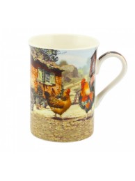 Cockerel And Hen Mug