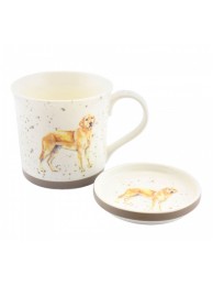 Golden Labrador Mug And Coaster