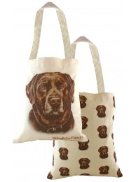 Chocolate Labrador Tote Bag