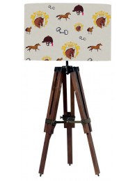 Tripod Table Lamp & Shade Royal Equestrian