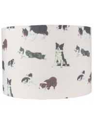 Border Collies Lampshade Only