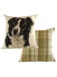 Cushion Waggydogz Border Collie Boston Check