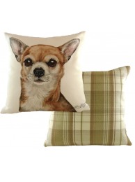 Cushion Waggydogz Chihuahua Boston Check