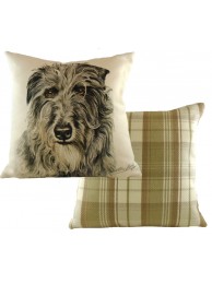 Cushion Waggydogz Deer Hound Boston Check