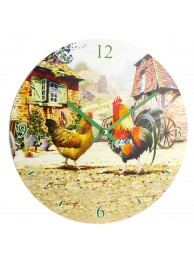 Cockerel & Hen Clock