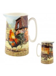 Cockerel & Hen Medium Jug