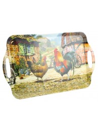 Cockerel & Hen Large Tray