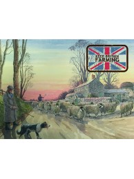 Red Sky At Night Sheep Metal Sign