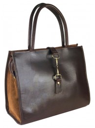 Alice Bag In Brown Leather/suede