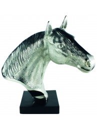 Champion Horse Head Bust In Aluminium Nickel