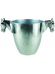 Double Head Horse Wine Chiller Rough Nickel