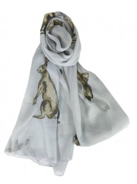 Scarf Hare Light Grey from Grays Country Gifts