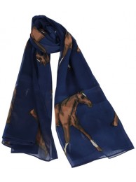 Scarf Horse Navy