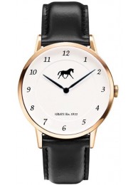 Watch Heritage Equestrian Black Leather Strap