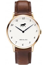 Watch Heritage Equestrian Brown Leather Strap